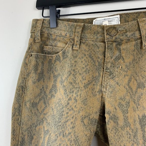 Current/Elliot The Ankle Skinny Oregano Snake Print Jeans - EUC - 25 - Picture 5 of 8